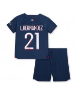 Paris Saint-Germain Lucas Hernandez #21 Kotipaita Lasten 2023-24 Lyhythihainen (+ shortsit)
